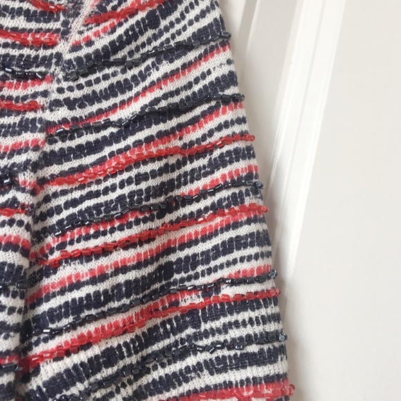 J Crew 100% linen beaded tee XXS - Picture 5 of 6